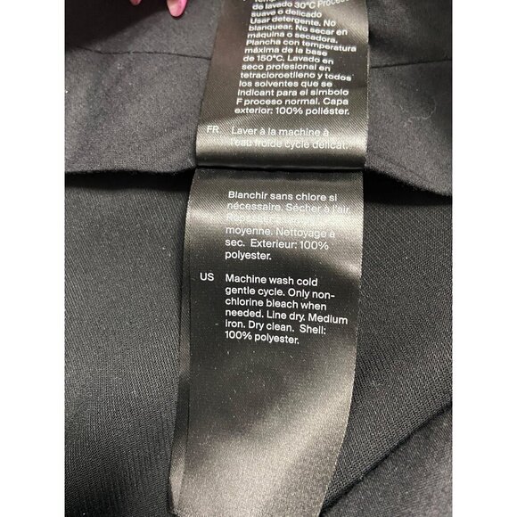 NWT COS Wide Leg Drape Relaxed Tailored Black High Rise Trouser Pants-sz 2 - Picture 6 of 8